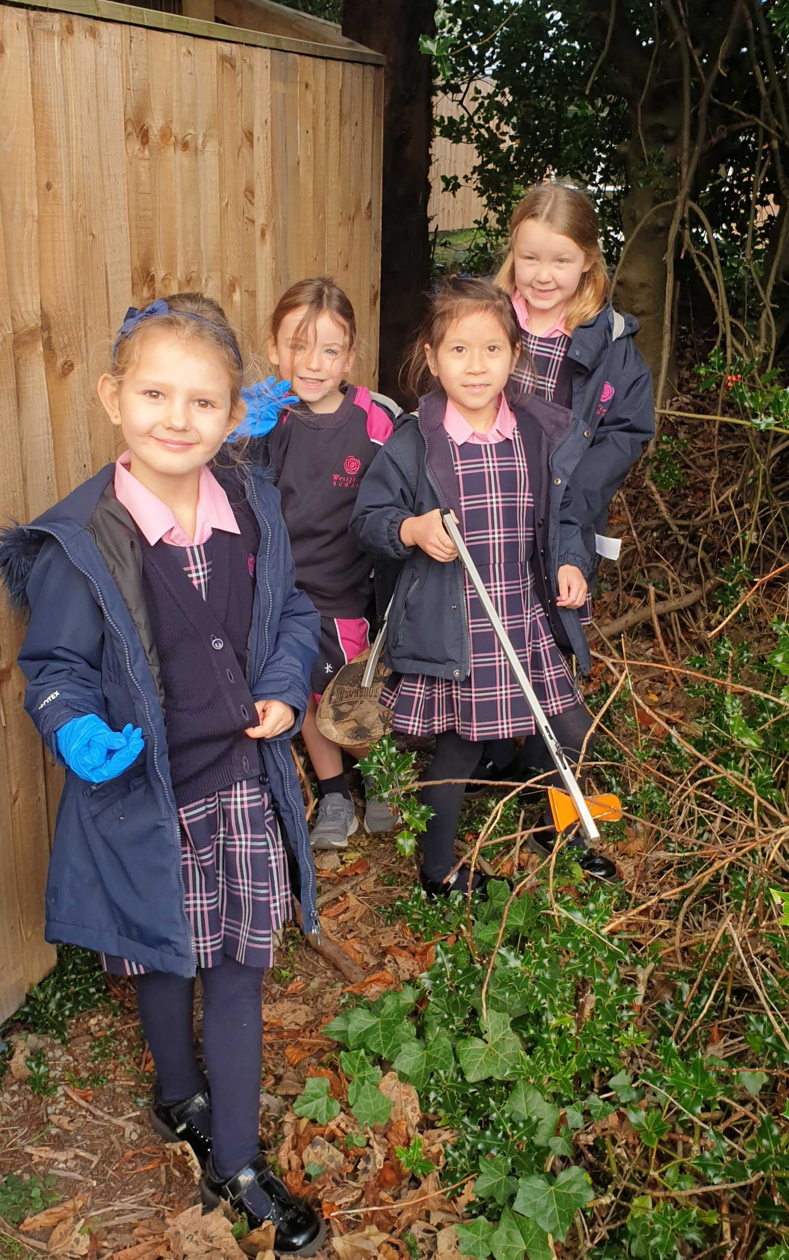 Litter Picking in our school grounds